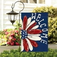 thumbnail image 4 of Welcome 4th of July Garden Flags for Outside,Double Sided American Patriotic Sunflower Small Yard Flag for Outdoor,Independence Day, Memorial Day Decorations for Farmhouse Holiday Summer 12x18", 4 of 9