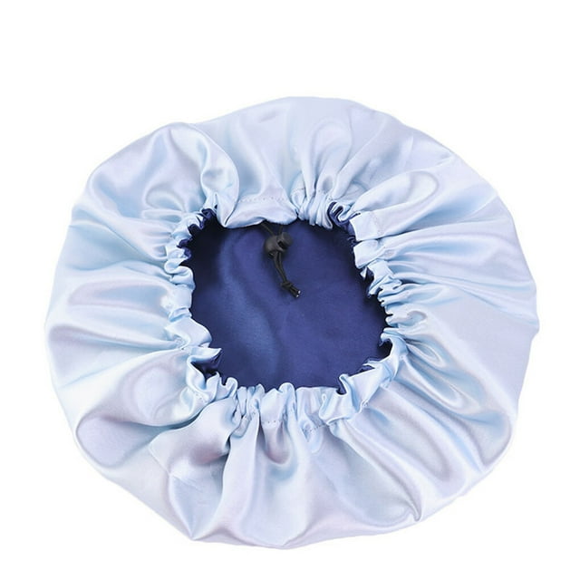 Seitruly Nuevo gorro de dormir de doble cara, gorro de noche ajustable de poliéster, herramienta protectora para el sueño de las niñas en Type10 NO10