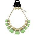 thumbnail image 3 of Mi Amore Necklace-Earring-Set Gold-Tone/Green, 3 of 3