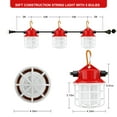 thumbnail image 2 of RIUVAO 50FT Construction String Lights, 75W 7500LM Super Bright IP67 Waterproof Dust Construction Lights for Construction Site,Temporary Work, Job Site and All Outdoor.(50FT-5Light) C31, 2 of 3