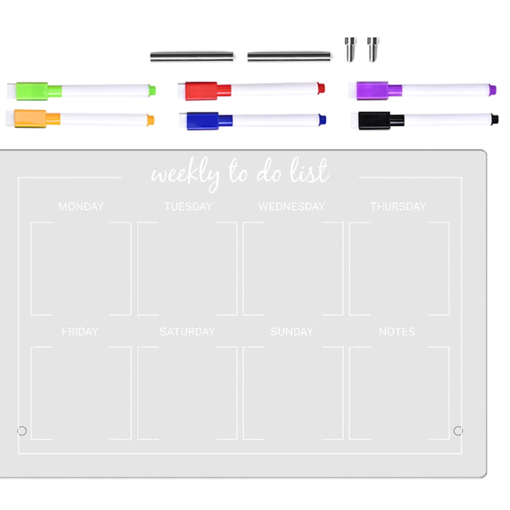 1 Set Desk Whiteboard Desk White Board Desktop Dry Erase Board Acrylic Planner Erase Board For Office