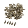 thumbnail image 2 of Paquete de 100 joyas con colgante de para para pulseras, collares, colgante de abalorios con tirador de cremallera Bronce, 2 of 8