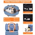thumbnail image 5 of Hardside Luggage Sets 3 Piece, Hardshell Suitcase TSA Lock Spinner Wheel with Travel Duffle Bag and 4 Packing Cube.Blue, 5 of 9