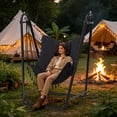 thumbnail image 7 of G TALECO GEAR Hammock Chair with Stand, Heavy-duty Hanging Chair with Stand, Sturdy Swing Chair Stand 350lbs, Hammock Chair Included, for Indoor Outdoor, Gray, 7 of 7