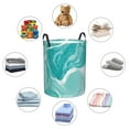 thumbnail image 5 of KLL Teal Turquoise 1 Waterproof Foldable Laundry Hamper Bucket with Handles for Storage Bin,Kids Room,Home Organizer (Medium ), 5 of 7