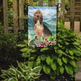thumbnail image 2 of Mountain Flowers Bloodhound Garden Flag, 2 of 3