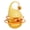 Yellow, variant on PrimeGo Interactive Tumbler Cat Toy Funny Puzzle Cat Food Dispenser with Fluffy Ball And Bell Self Play Kitten Enrichment Toy for Indoor Cats