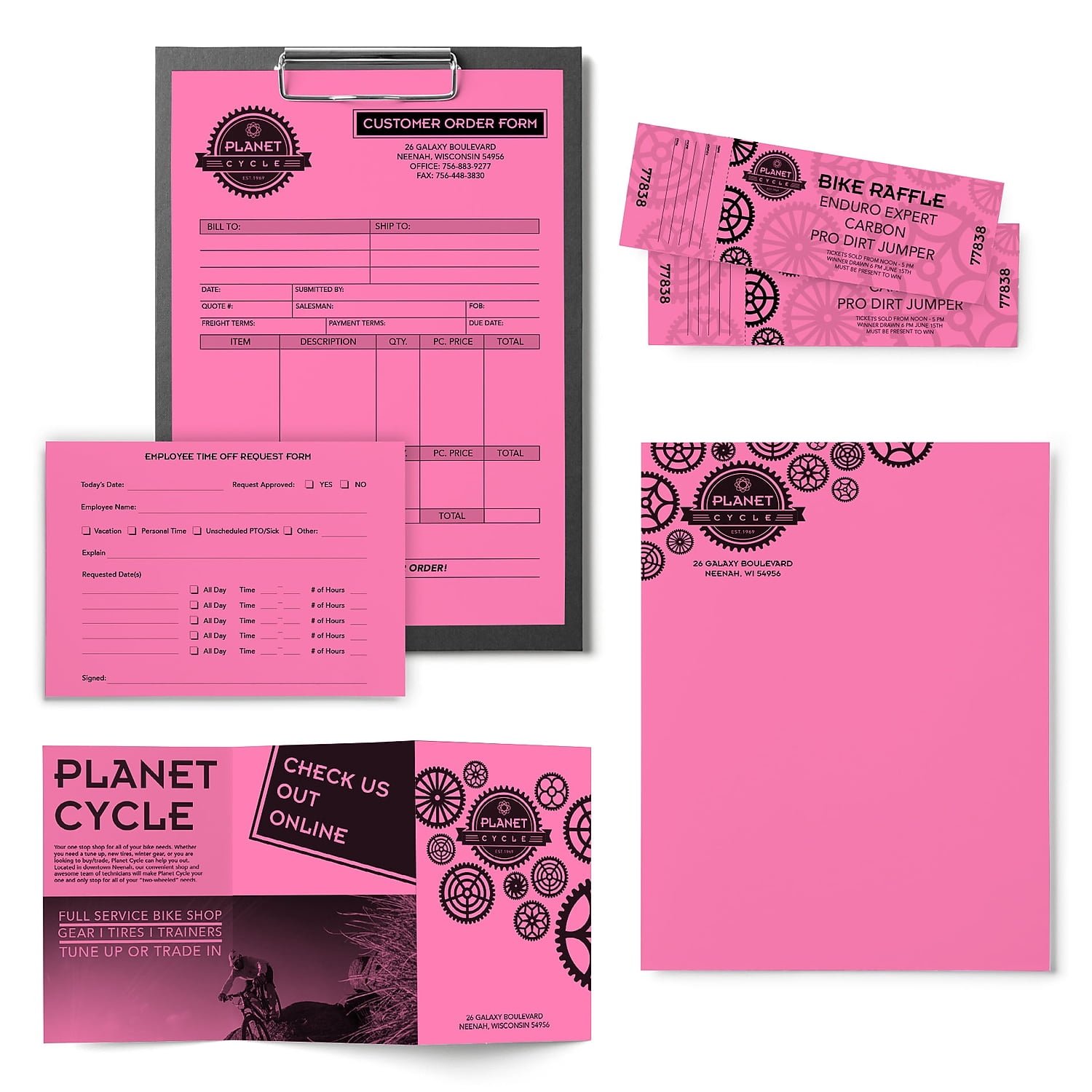 Neenah Paper 21031 Color Paper, 24 Lb Bond Weight, 8.5 X 11, Pulsar Pink, 500/ream