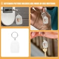 thumbnail image 3 of Raindrops 12Pcs Clear Plastic Keyring Blank Photo Picture Frame Keychain DIY Keyring DIY Keychain Supply, 3 of 8