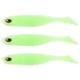 thumbnail image 1 of Señuelos de Pesca artificiales con cola en T, cebo de cola de paleta suave realista, 105mm, 9,2g, Color luminoso, 3 uds., 1 of 8