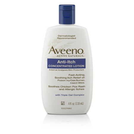 Aveeno Anti-Itch Concentrated Lotion Relieves Minor Skin Irritations, 4 Fl. Oz - Walmart.com