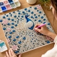 thumbnail image 5 of Peacock Pearl Diamond Art Kits for Adults, Diamond Painting Kits 11.8X11.8 Inches 5D Diamond Art Accessories for Beginners, DIY Animal Shape Art Craft, Home Wall Art Decor, 5 of 6