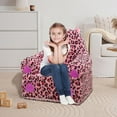 thumbnail image 3 of Folding Children'S Sofa Backrest Armchair 2 In 1 Folding Children'S Sofa Cute Cartoon Lazy Sofa Baby Chairs Comfy Foldable Couch & Reading Chair Without Padding Or Padding Core Sofa Cover Home Decor, 3 of 5