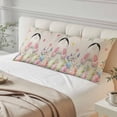 thumbnail image 4 of Easter Body Pillow Covers 20"x54", Country Spring Rabbit Feet Eggs Botanical Flowers Soft Brushed Microfiber Breathable Throw Pillow Covers, Decorative Pillowcase with Zipper for Couch Sofa Bedroom, 4 of 9