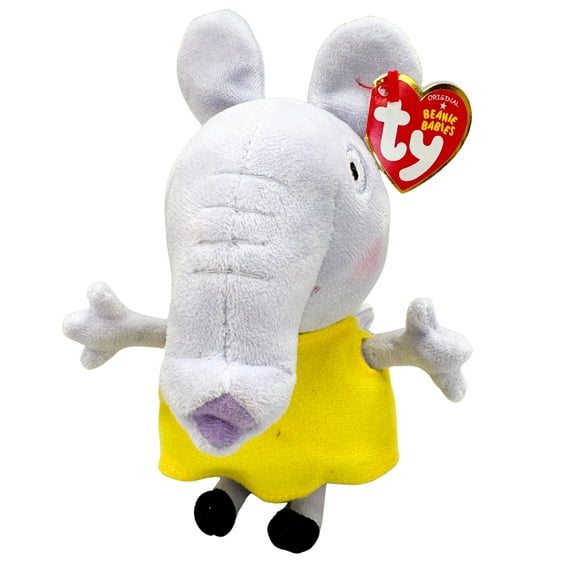 Ty Beanie Baby - Emily Elephant the Elephant  – UK, Peppa Pig  - Stuffed Animal