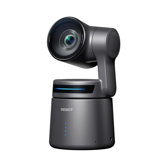 OBSBOT Tail Air NDI Streaming Camera 4K, AI Tracking PTZ Camera with Intelligent APP, Gesture Control, HDMI/USB-C/Wireless Webcam, Camcorders Video Camera Live Streaming for Church, Worship, Sports.