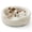 Cream, variant on 26x26-Inch Round Washable Medium Dog Bed and Cute Cat Bed, Super Soft Corduroy Pet Bed with Anti-Slip Bottom