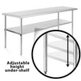 thumbnail image 4 of KUTLER Stainless Steel Table with Wheels for Prep and Work 30 x 60 Inches, NSF Heavy Duty Commercial Kitchen Table for Restaurant, 4 of 7