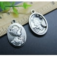 thumbnail image 2 of U8MO 10~30pc Retro Beautiful Women Alloy Charms Pendant Jewelry Making DIY 31*20mm-4pcs, 2 of 8
