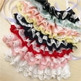 thumbnail image 4 of Flmtop Cute Three-Layer Lace Bowknot Small Bell Pet Collar Bib Dog Cat Necklace Decor Red, 4 of 9