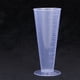 thumbnail image 3 of 2 vasos medidores de plástico de 100 ml, transparentes, para la industria química, recipientes cónicos para líquidos, vasos graduados, vasos medidores., 3 of 5