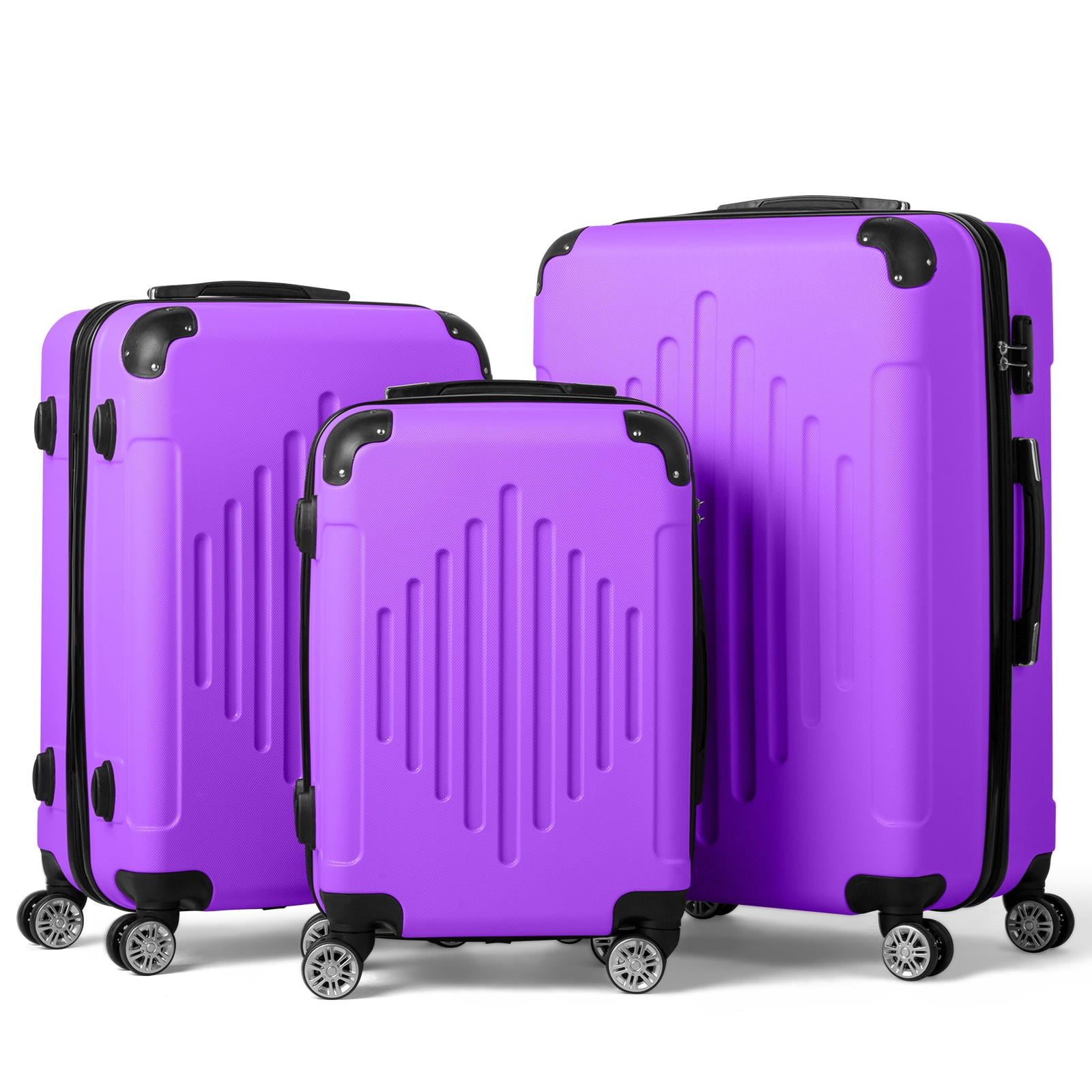 Zimtown 3 Piece Nested Spinner Suitcase Luggage Set With TSA Zimtown 3 Piece Nested Spinner Suitcase Luggage Set With TSA