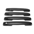 thumbnail image 1 of Cubierta de manija de puerta exterior Unique Bargains Trim delantero izquierdo/derecho trasero izquierdo/derecho para Infiniti G25 2008-2013 Carbón normal fibra negra 8 piezas, 1 of 7