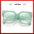 thumbnail image 4 of Fashion Oversized Blue Light Blocking Glasses For Women Men Trendy Big Square Frame Computer Eyeglasses, 4 of 8