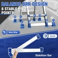 thumbnail image 3 of HBTower Ladder, A Frame 4 Step Extension Ladder, 14 Ft Multi Position Ladder with Removable Tool Tray and Stabilizer Bar, 330 lbs Capacity Telescoping Ladder for Household and Outdoor Work, 3 of 7