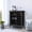 Espresso, variant on Bar Cabinet with Wine Cubbies and Light Gray Color / Good Storage and Quick Installation