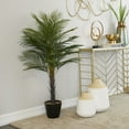 thumbnail image 3 of DecMode 43" Artificial Areca Palm Tree in Realistic Leaves and Black Melamine Pot, 3 of 9