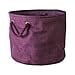 thumbnail image 3 of Design Imports CAMZ37092 12 x 15 x 15 Po Bac de Rangement en Polyester Rond Panaché&44; Aubergine - Moyenne, 3 of 4