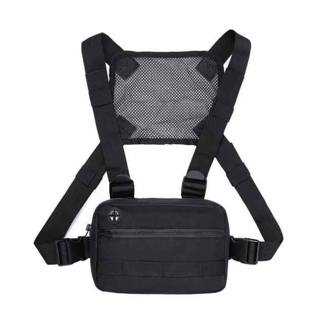 Mochila para correr Chaleco Porta teléfono móvil y accesorios Mochila ligera para Negro