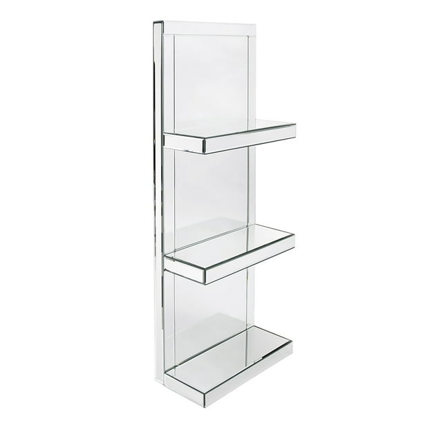 Delacora He 99138 16 Wide 3 Shelf, 16 Wide White Bookcase