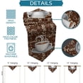 thumbnail image 7 of Retro Rural Coffee Cup Theme Triangle Table Runners Long Vintage Shabby Coffee Brown Dresser Scarves Table Decoration for Wedding Party/Graduation Ceremony/Banquet, 7 of 7