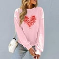 thumbnail image 5 of FDGIU Women's Valentines Day Cute Pullover - Crewneck Sweatshirt Warm Comfy Funny Love Gift Top, 5 of 6