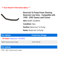 thumbnail image 2 of Reservoir To Pump Power Steering Reservoir Line Hose - Compatible with 1998 - 2002 Toyota Land Cruiser 1999 2000 2001, 2 of 2