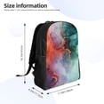 thumbnail image 4 of Fotbe Colorful Abstract Waves Mochila de Viaje para Laptop, Mochila Ejecutiva Delgada y Resistente 15.6", 4 of 8