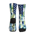 thumbnail image 2 of Athletic Socks Army Camouflage Flag Sport Running Calf Socks Crew Socks for Men Women, 2 of 7
