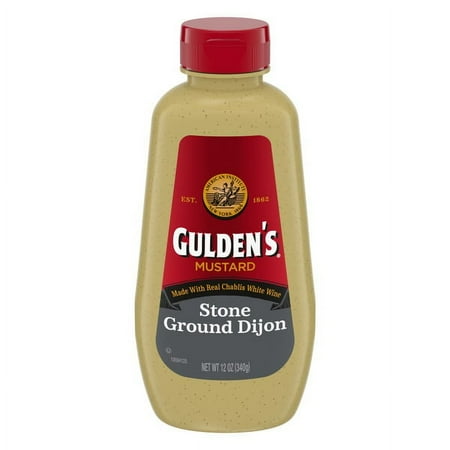 Gulden's Stone Ground Dijon Mustard 12 oz (Pack of 2)