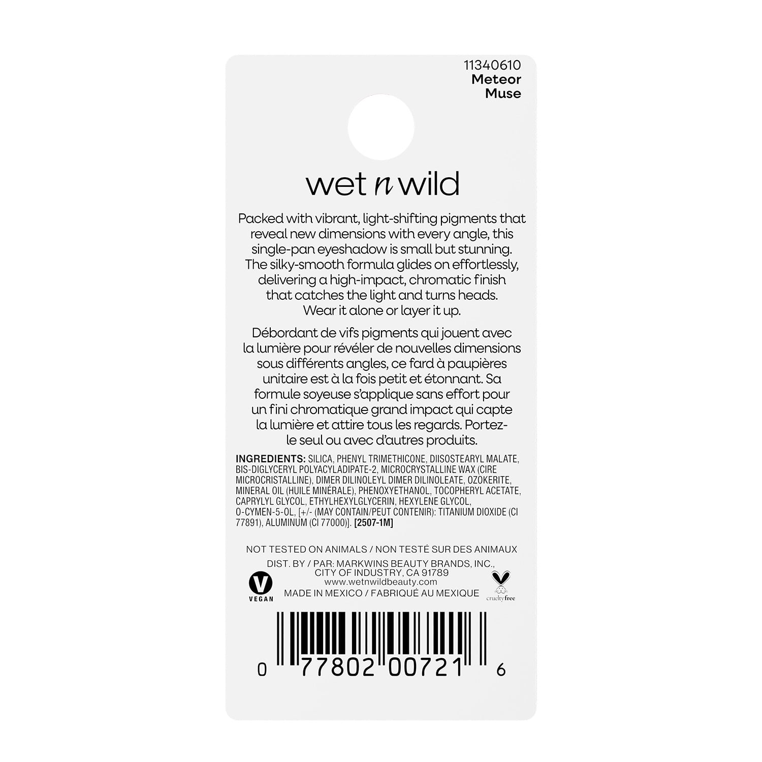 Wet n Wild Chameleon Chrome, Silky Eyeshadow in Meteor Muse , 0.04 OZ