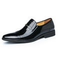 thumbnail image 4 of Vedolay Men's Slip on Oxford Dress Shoes Classic Calfskin(Black,9), 4 of 5