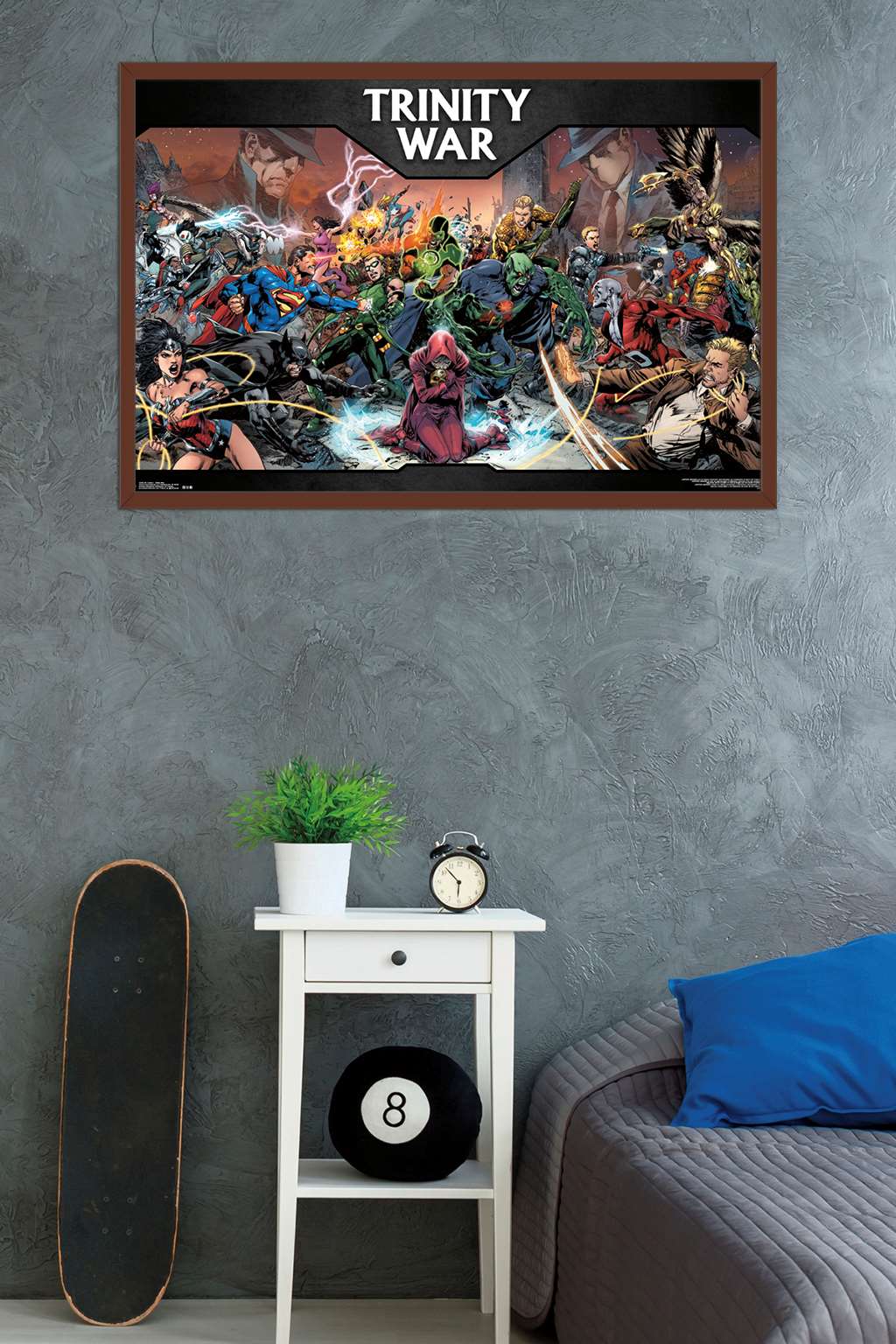 DC Comics - The Trinity War Wall Poster, 22.375" x 34", Framed
