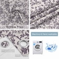 thumbnail image 4 of Farmhouse Purple Blackout Curtains for Bedroom/Living Room, Thermal Insulated Kitchen Curtains, Vintage Flower Leaf Botanical Plant Grommet Darkening Window Treatment Drapes 52"x84"x2, 4 of 8