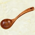 thumbnail image 6 of LOVERLYZ 1Pc Chinese Style Wooden Ladle Soup Spoon with Long Handle Rice Sugar Salt Seasoning Scoop Kitchen Utensils (Light Brown), 6 of 6