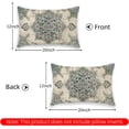 thumbnail image 3 of Boho Pillow Covers 12"x20" Set of 2 Vintage Carpet Bohemian Throw Pillow Case Soft Rectangle Decorative Pillowcases for Home Decor Sofa Car Living Room, 3 of 6