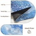 thumbnail image 6 of Non-Slip Rug Pad Rugs Abstract Watercolor Ocean Wave Rectangle Area Rugs 5x7Ft Soft Carpet Pads for Living Room Kids Room, Blue Marine Coral Texture, 6 of 9