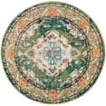 thumbnail image 3 of SAFAVIEH Round Rug 11' - Monaco Collection - Large - Traditional Design, Forest Green & Light Blue, Ideal for Living Room, Bedroom, Dining Space, 3 of 8