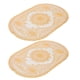 thumbnail image 4 of Juego de posavasos y manteles individuales de PVC con diseño de glamour dorado para decoración de cocinas ovaladas para bodas y restaurantes, 4 of 8