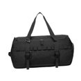 thumbnail image 3 of Bolsa de lona para exteriores, resistente a la abrasión, con asa lateral, mochila multiusos, bolsa de mano para mochileros, regalo para pasar la noche Negro, 3 of 8